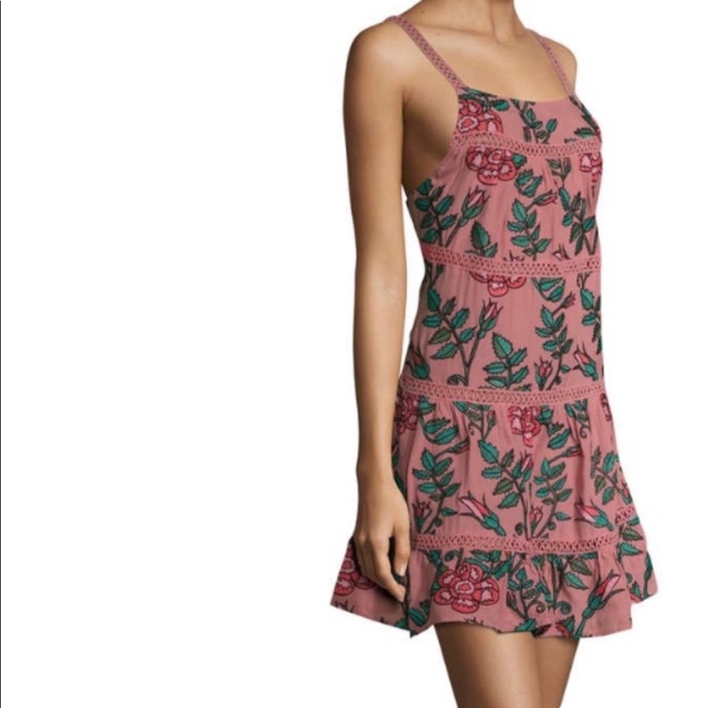 For Love And Lemons Rosali Floral Tank Dress Sm